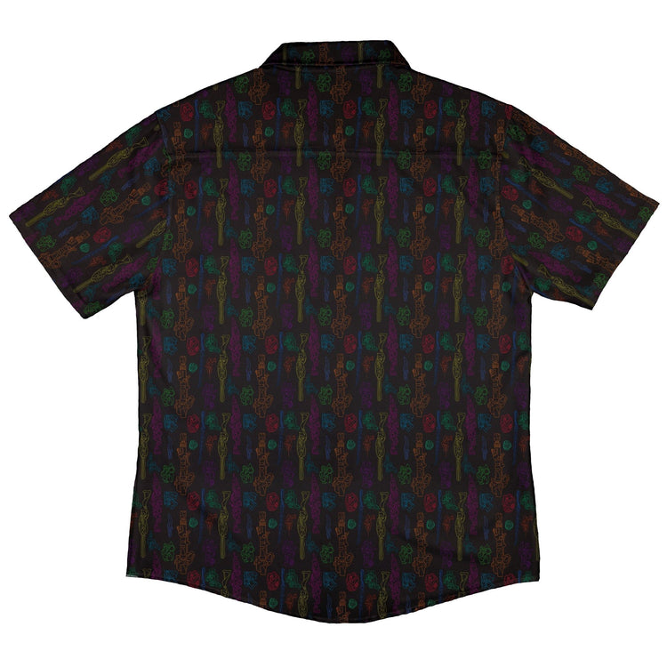 Sci Fi Weapons Button Up Shirt - adult sizing - Designs by Nathan - dnd & rpg print