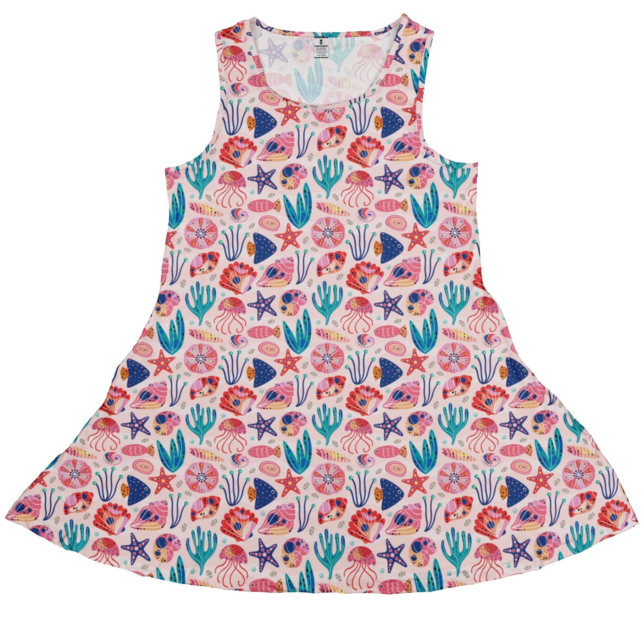 Science Cute Marine Biology Pink Dress Geek Nerd Animal Patterns lifestyle photo lx - C