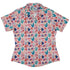 Science Cute Marine Biology Pink Curvy Button Up Shirt Geek Nerd Animal Patterns lifestyle photo science print
