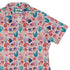 Science Cute Marine Biology Pink Curvy Button Up Shirt Geek Nerd Animal Patterns lifestyle photo science print