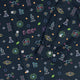 Science DNA Molecules Dark Navy Long Sleeve Button Up Shirt Geek Nerd adult sizing FLOW DESC WRITING science print
