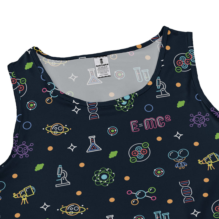 Science Dna Molecules Dark Navy Dress Geek Nerd lx - C science print