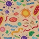 Science Detailed Microbes Pink Orange Long Sleeve Button Up Shirt Geek Nerd adult sizing FLOW DESC WRITING science print