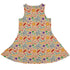 Science Detailed Microbes Pink Orange Dress Geek Nerd lx - C science print