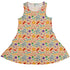 Science Detailed Microbes Pink Orange Dress Geek Nerd lx - C science print