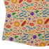Science Detailed Microbes Pink Orange Curvy Button Up Shirt Geek Nerd science print women