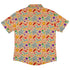 Science Detailed Microbes Pink Orange Button Up Shirt - adult sizing - science print -
