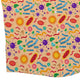 Science Detailed Microbes Pink Orange Button Up Shirt - adult sizing - science print -