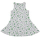 Science Green Microbes White Dress Geek Nerd lx - C science print