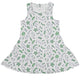 Science Green Microbes White Dress Geek Nerd lx - C science print