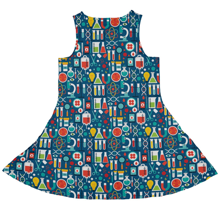 Science Lab Blue Science Dress Geek Nerd lx - C science print