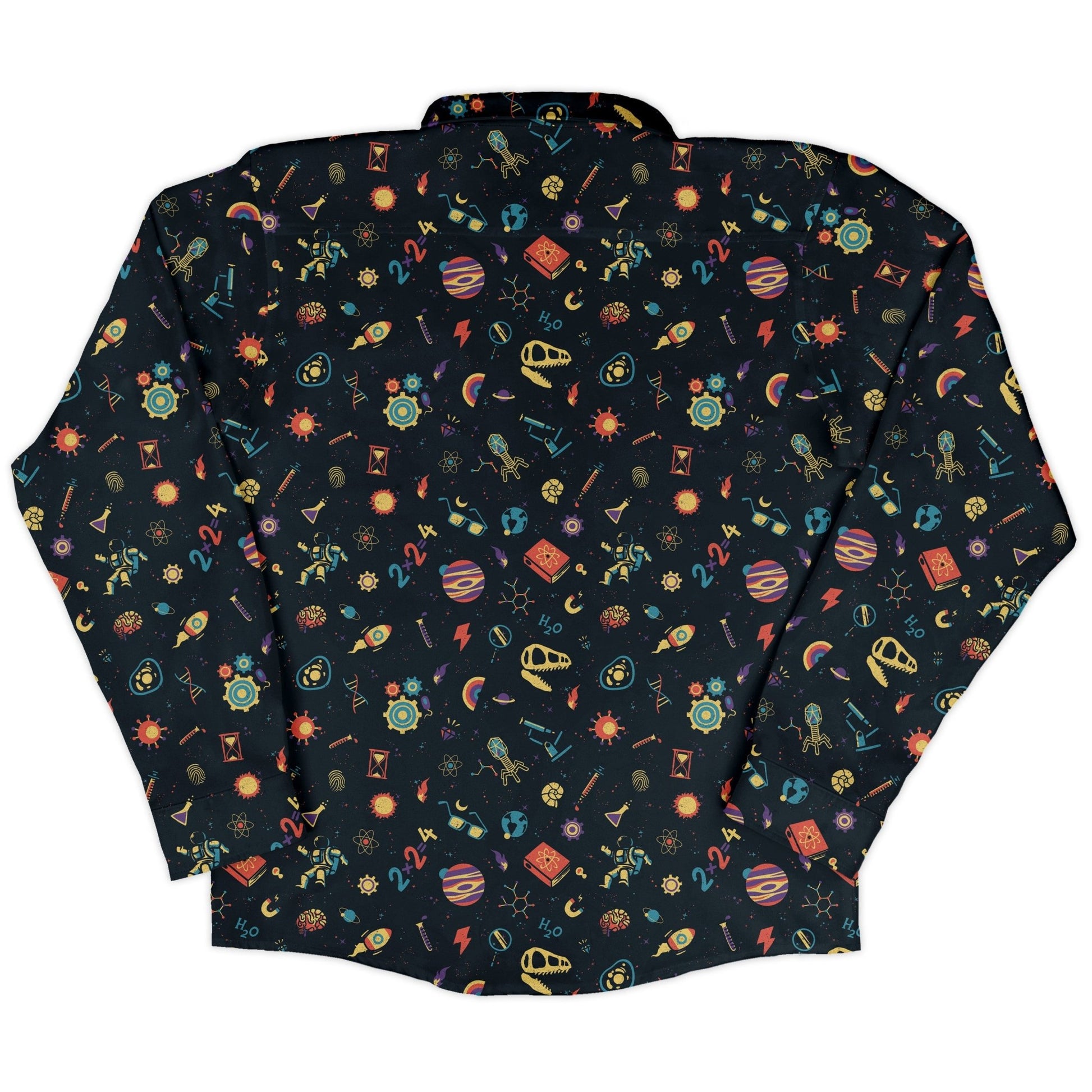 Science Love Long Sleeve Button Up Shirt