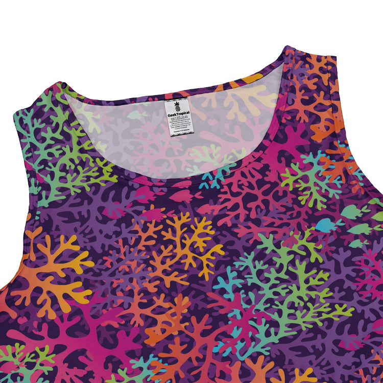 Science Marine Biology Rainbow Coral Dress Geek Nerd lx - C Maximalist Patterns science print