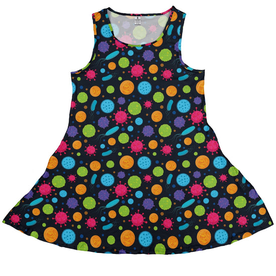 Science Microbiology Rainbow Navy Dress Geek Nerd lx - C science print