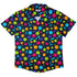 Science Microbiology Rainbow Navy Button Up Shirt - adult sizing - science print -