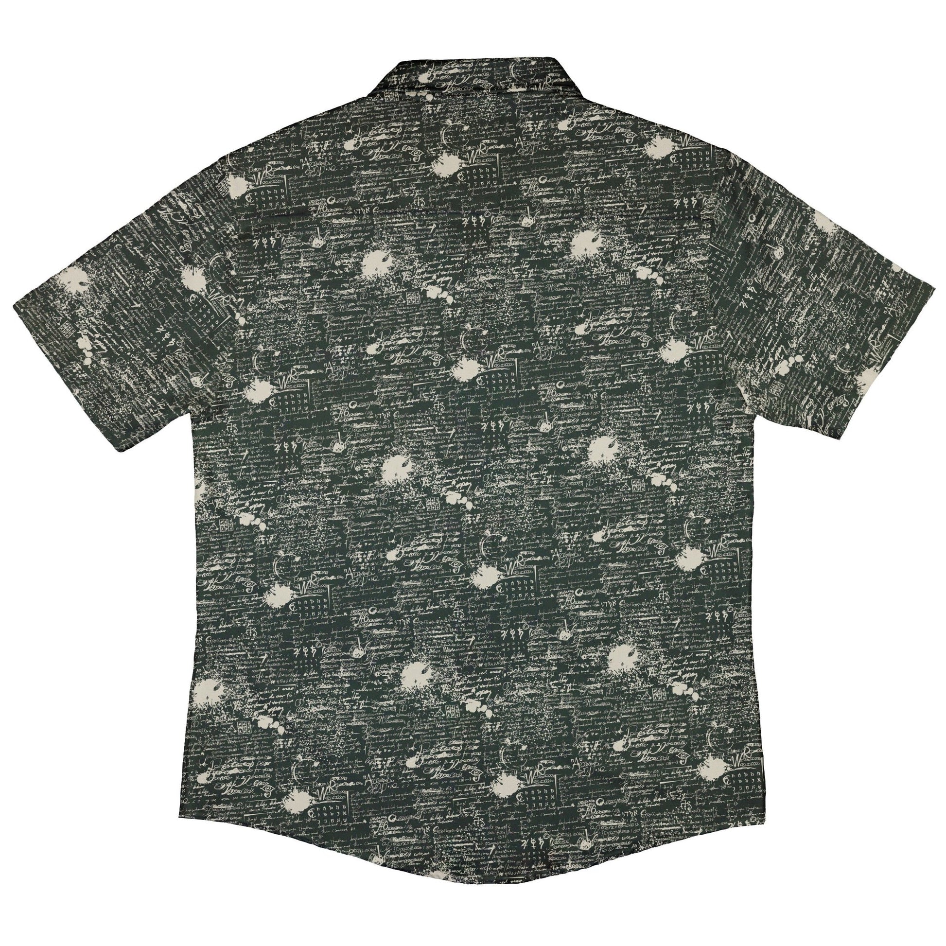Scripted Ink Button Up Shirt - adult sizing - Book Prints -