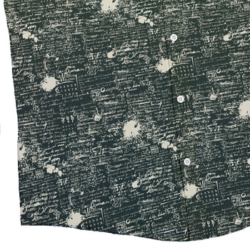 Scripted Ink Button Up Shirt - adult sizing - Book Prints -