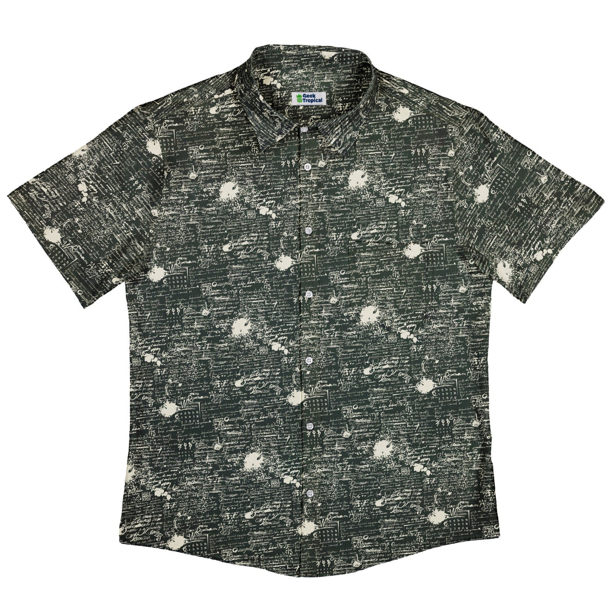 Scripted Ink Button Up Shirt - adult sizing - Book Prints -