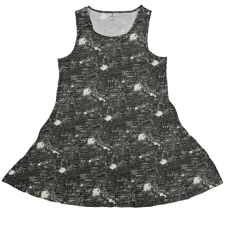 Scripted Ink Dress Geek Nerd Book Prints lx - C