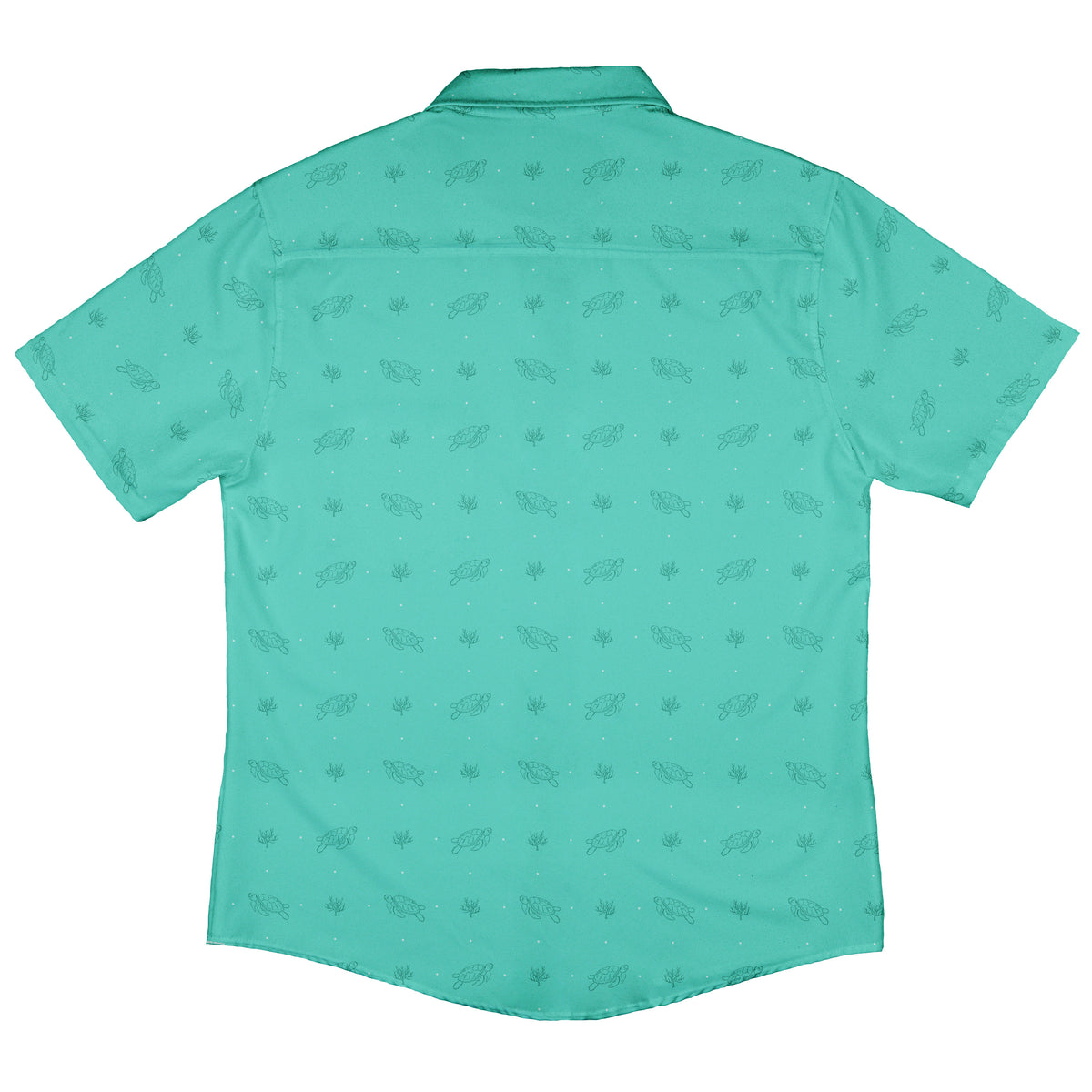 Sea Turtle Life Button Up Shirt Back