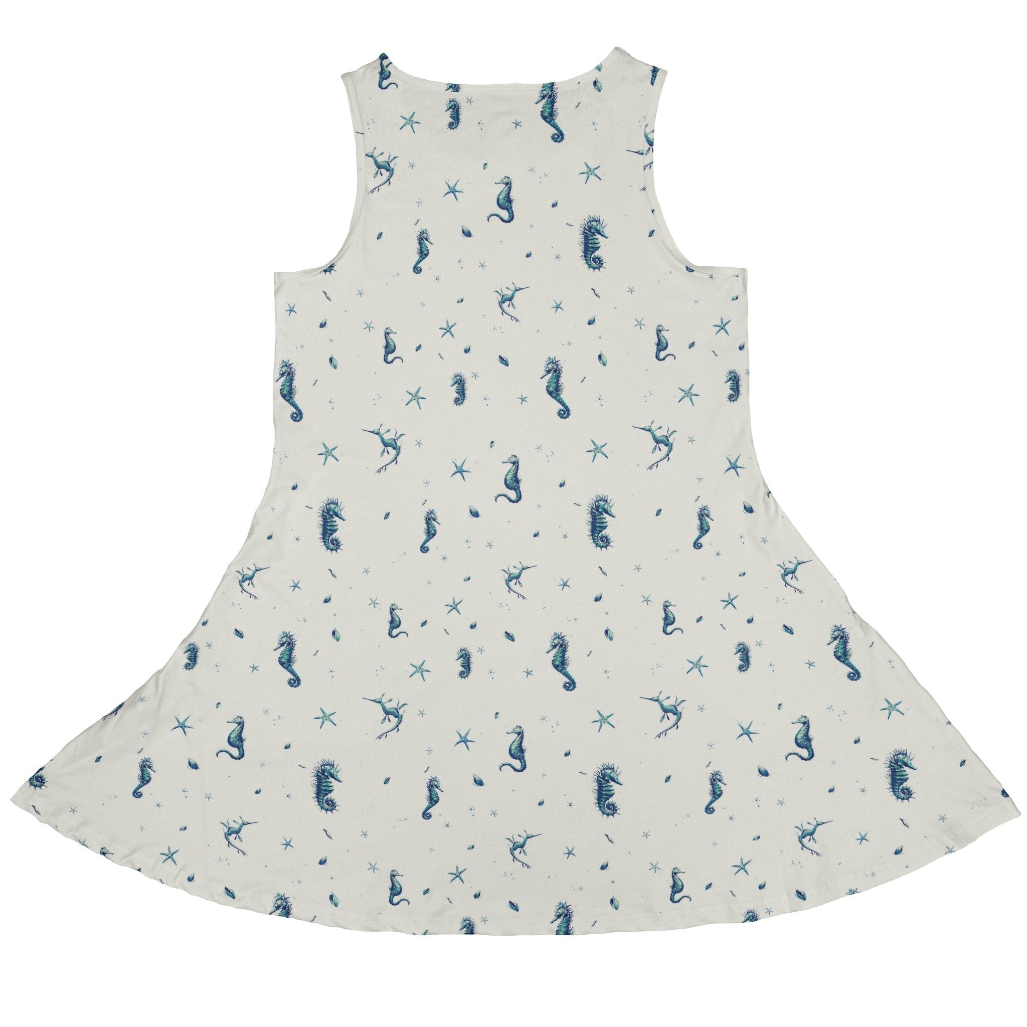 Seahorses Floating Dress Geek Nerd Design by Vlad Mel lx - C Marine biology