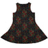 Serpent and Rose Dress Geek Nerd 0925 Animal Patterns Botany Print