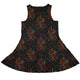 Serpent and Rose Dress Geek Nerd 0925 Animal Patterns Botany Print