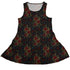Serpent and Rose Dress Geek Nerd 0925 Animal Patterns Botany Print