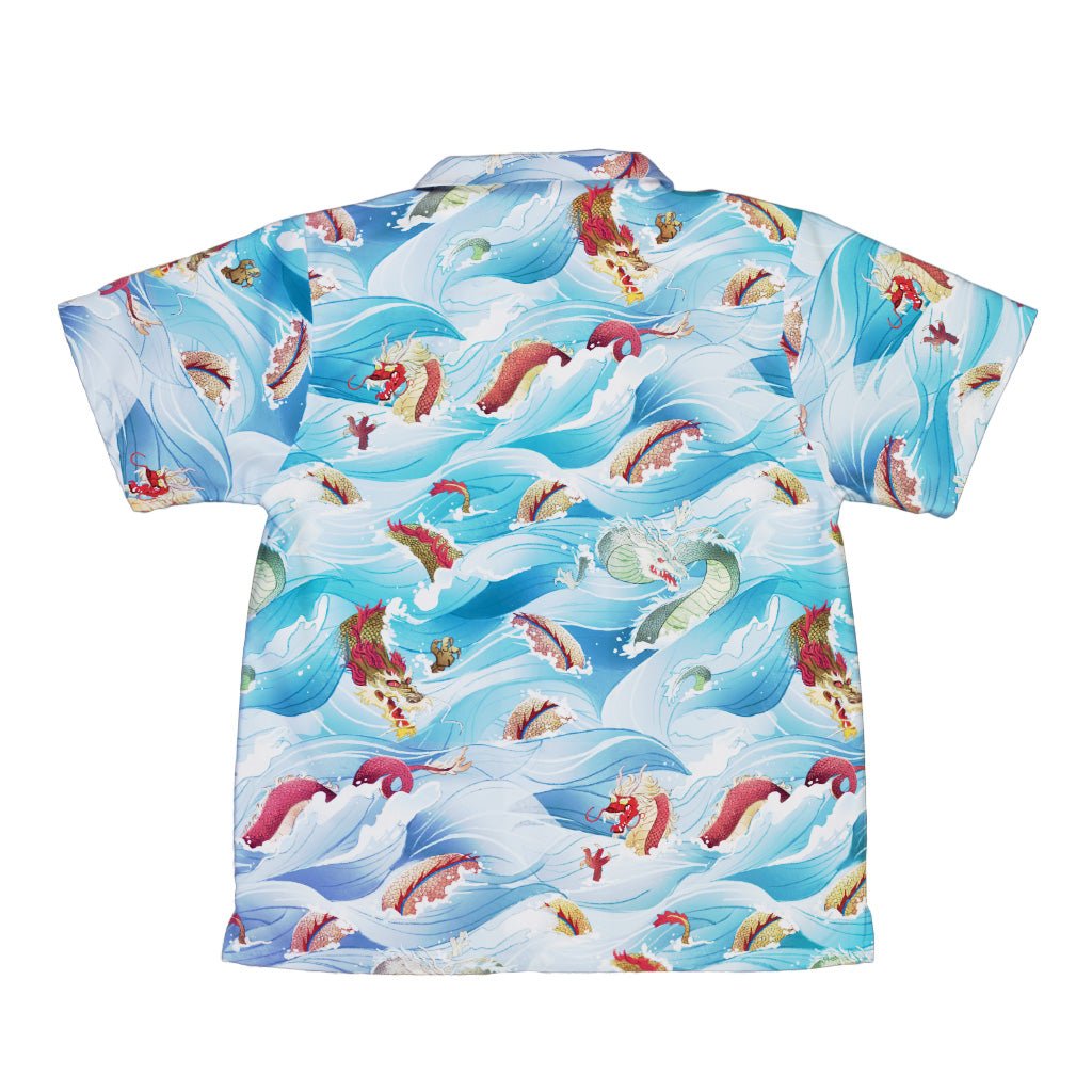 Serpent of the Sea Anime Youth Hawaiian Shirt - Anime - Design by Claire Murphy - Fantasy Prints