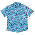 Serpent of the Sea Blue Anime Button Up Shirt - adult sizing - Anime - Design by Claire Murphy