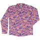 Serpent of the Sea Pink Anime Long Sleeve Button Up Shirt Geek Nerd adult sizing Anime Design by Claire Murphy