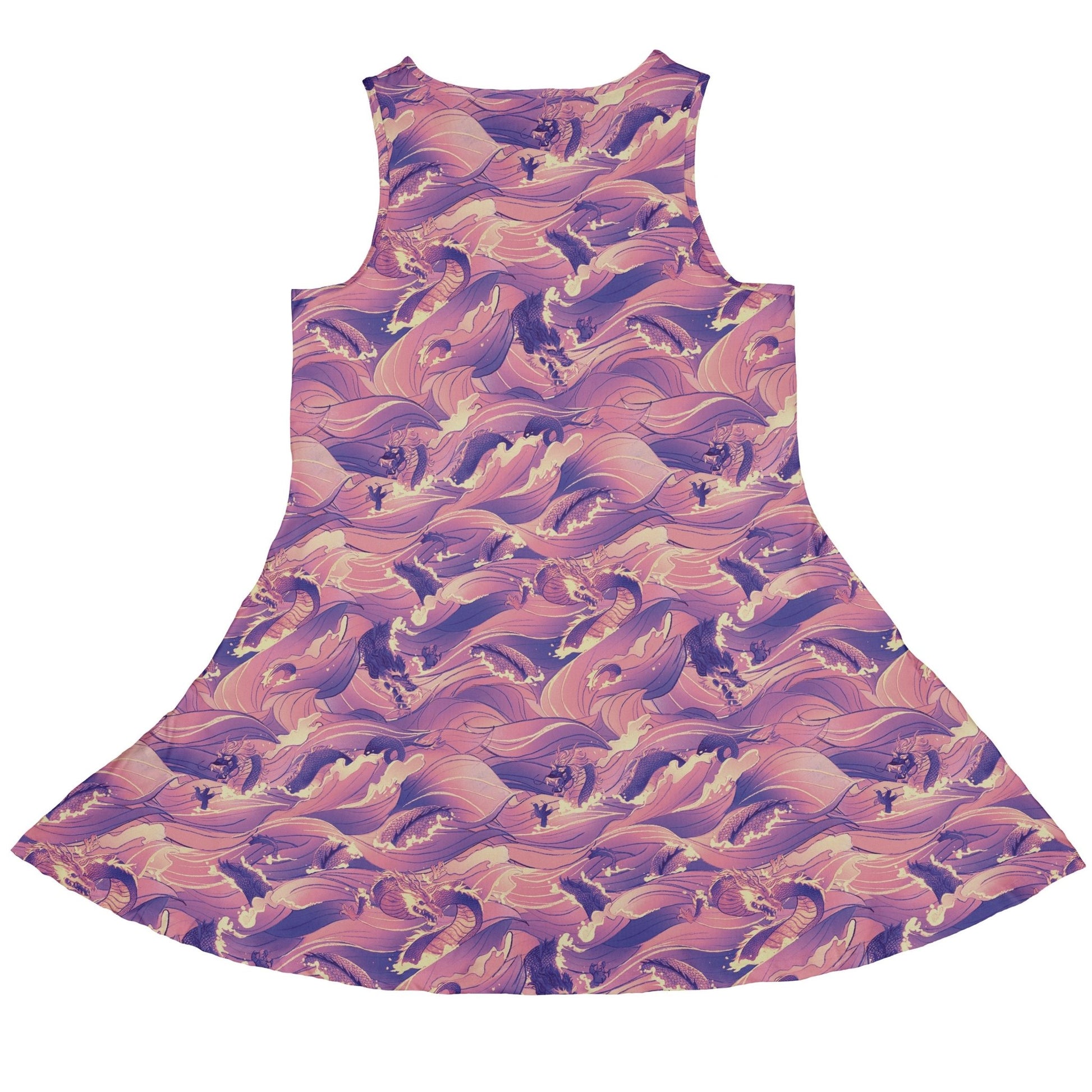 Serpent Of The Sea Pink Anime Dress Geek Nerd Anime Design by Claire Murphy Fantasy Prints