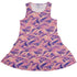 Serpent Of The Sea Pink Anime Dress Geek Nerd Anime Design by Claire Murphy Fantasy Prints
