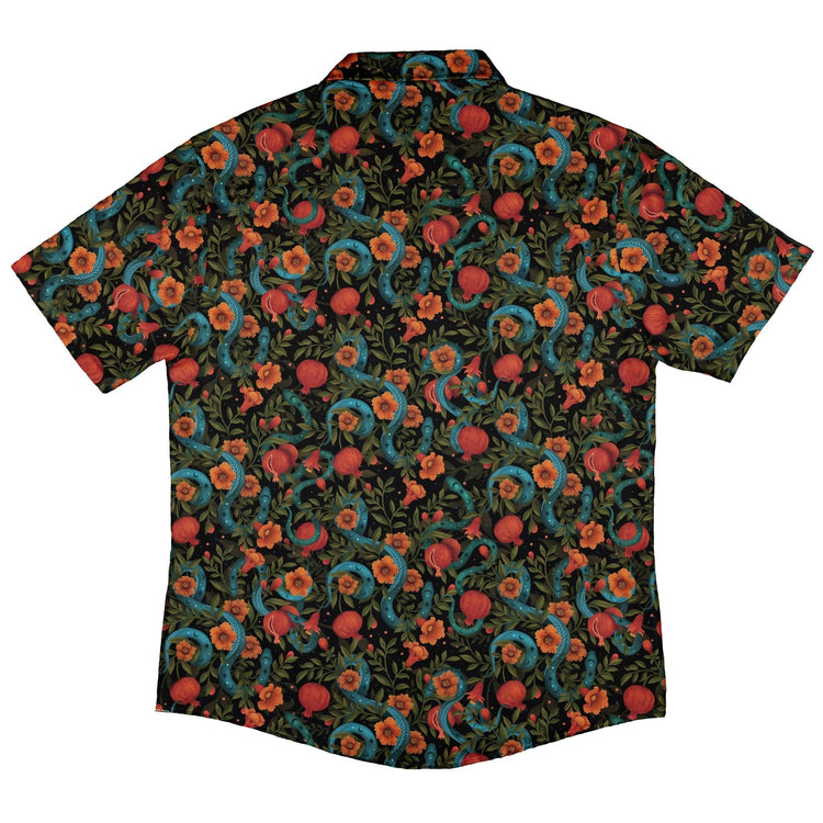 Serpentine Blossom Button Up Shirt Geek Nerd 0925 adult sizing All Adult Button Up Shirts