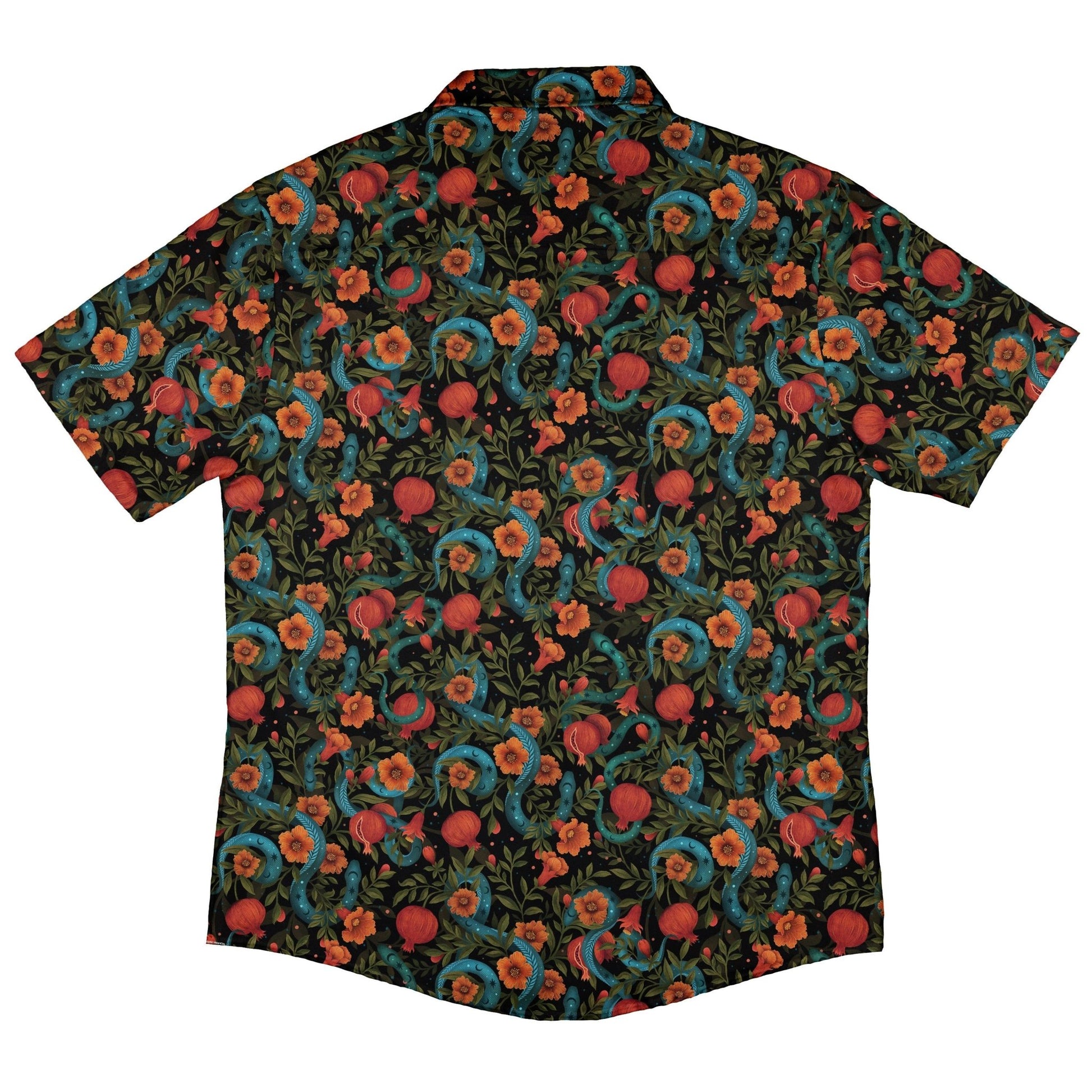 Serpentine Blossom Button Up Shirt Geek Nerd 0925 adult sizing All Adult Button Up Shirts