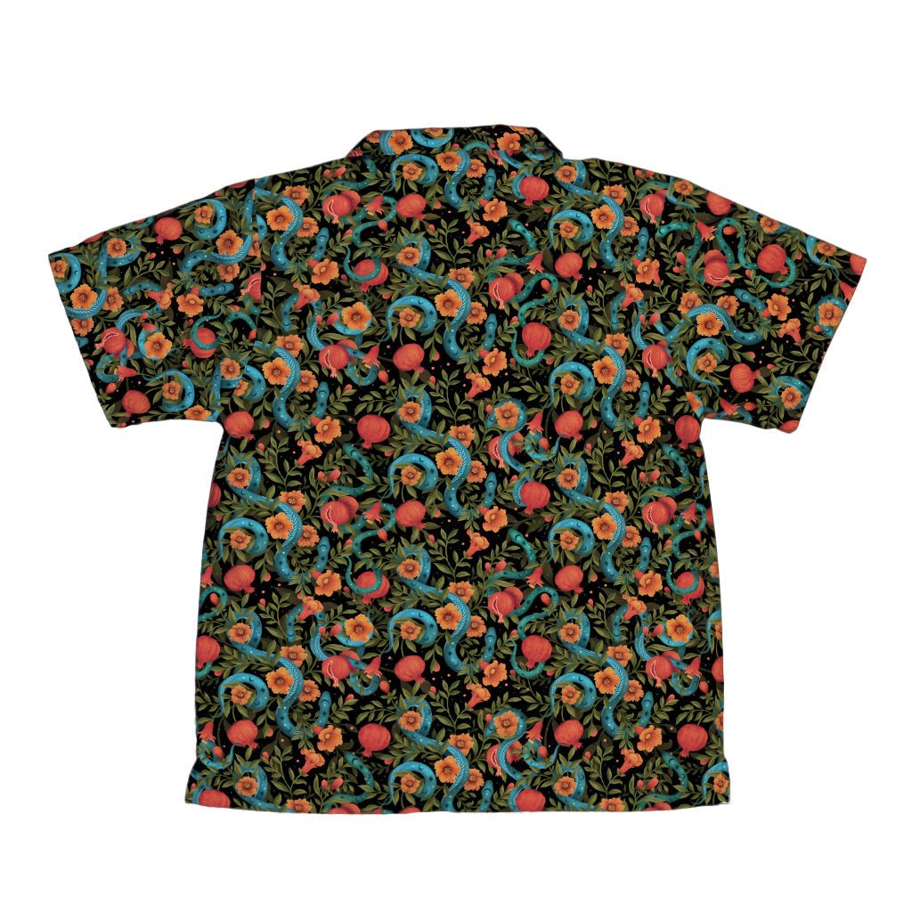 Serpentine Blossom Youth Hawaiian Shirt Geek Nerd 0925 Animal Patterns Botany Print
