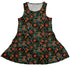 Serpentine Blossom Dress Geek Nerd 0925 Animal Patterns Botany Print