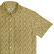 Shakespeare Tan Monochrome Button Up Shirt - adult sizing - Book Prints - Simple Patterns