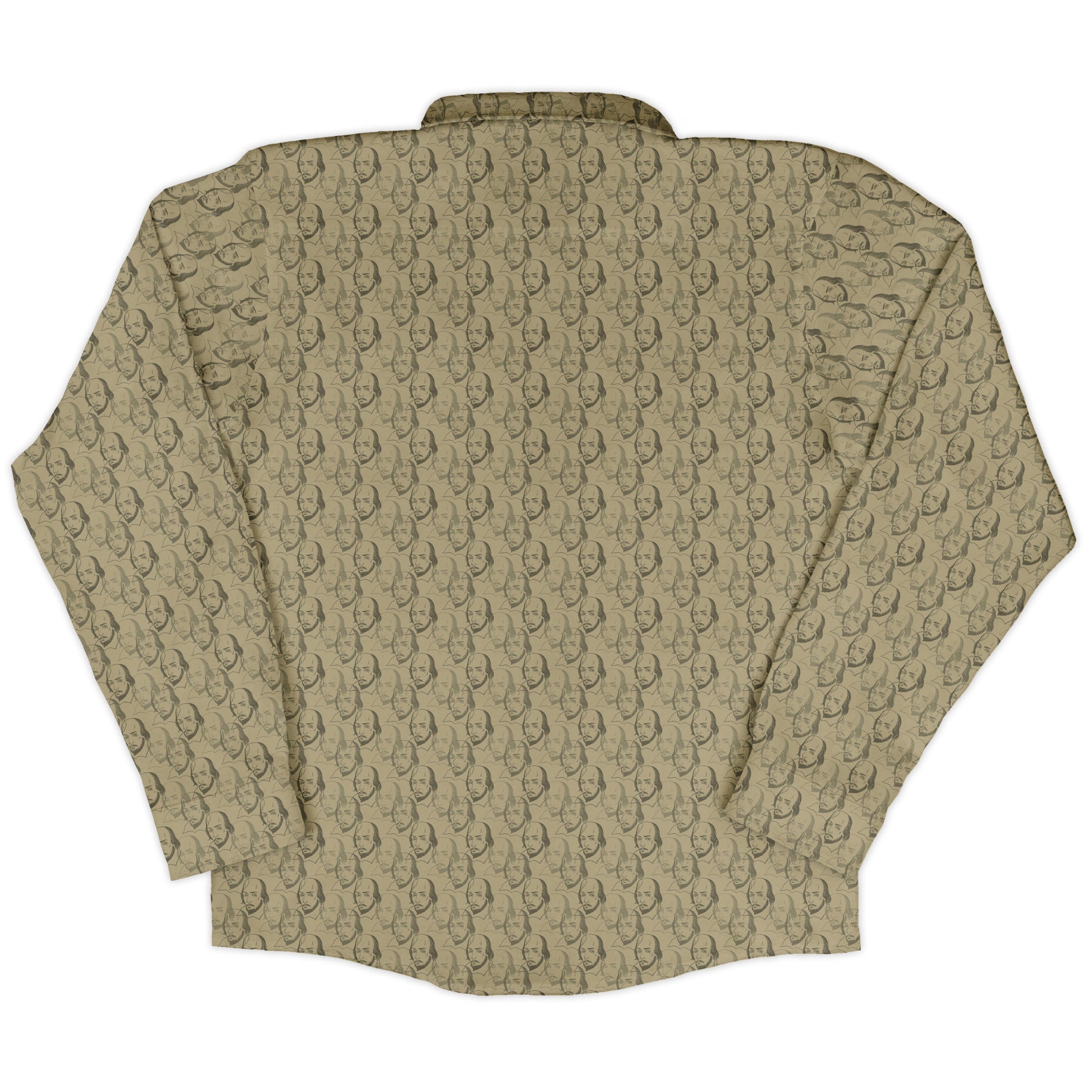 Shakespeare Tan Monochrome Long Sleeve Button Up Shirt