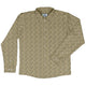 Shakespeare Tan Monochrome Long Sleeve Button Up Shirt Geek Nerd adult sizing Book Prints FLOW DESC WRITING