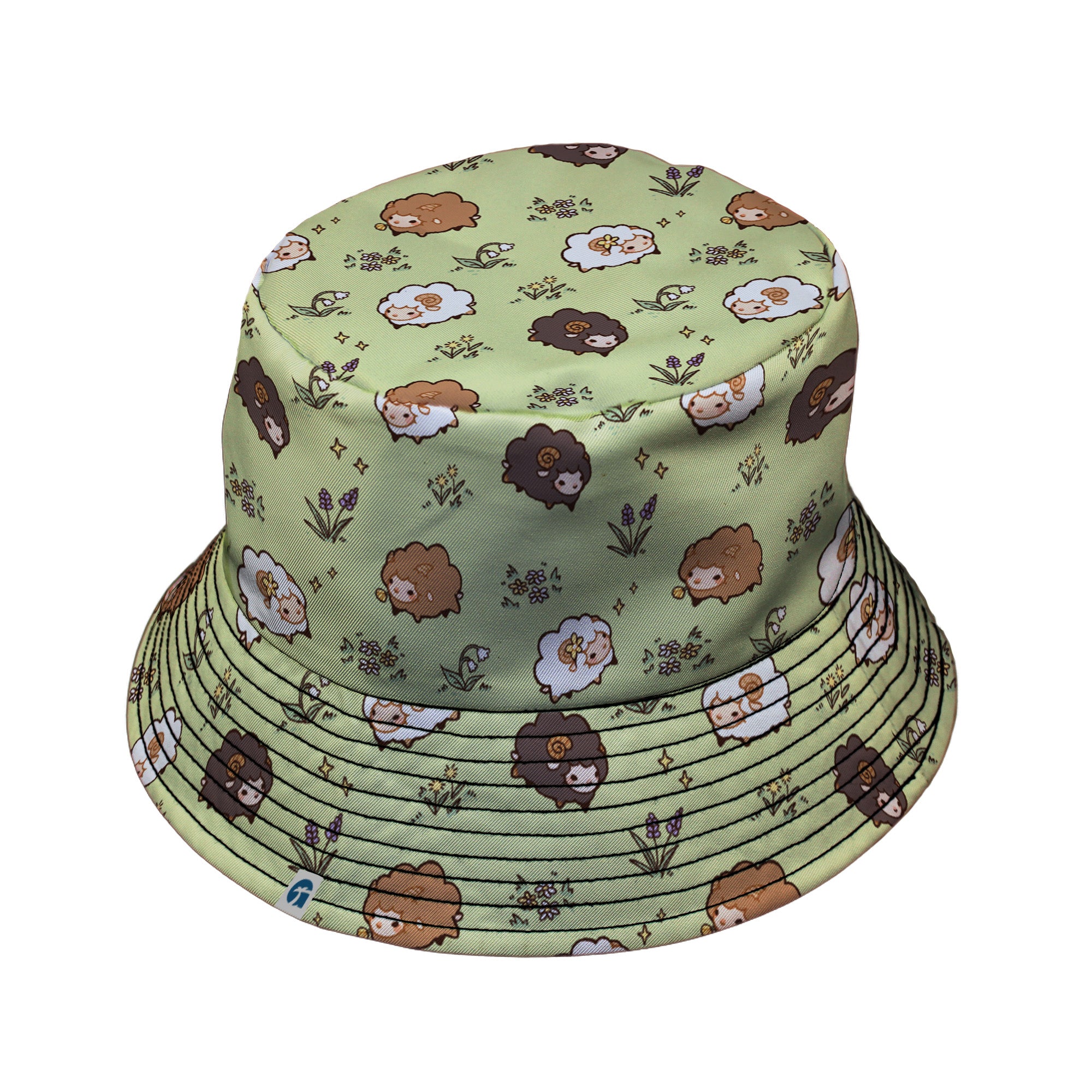 Sheep Meadows Bucket Hat Black Stitching