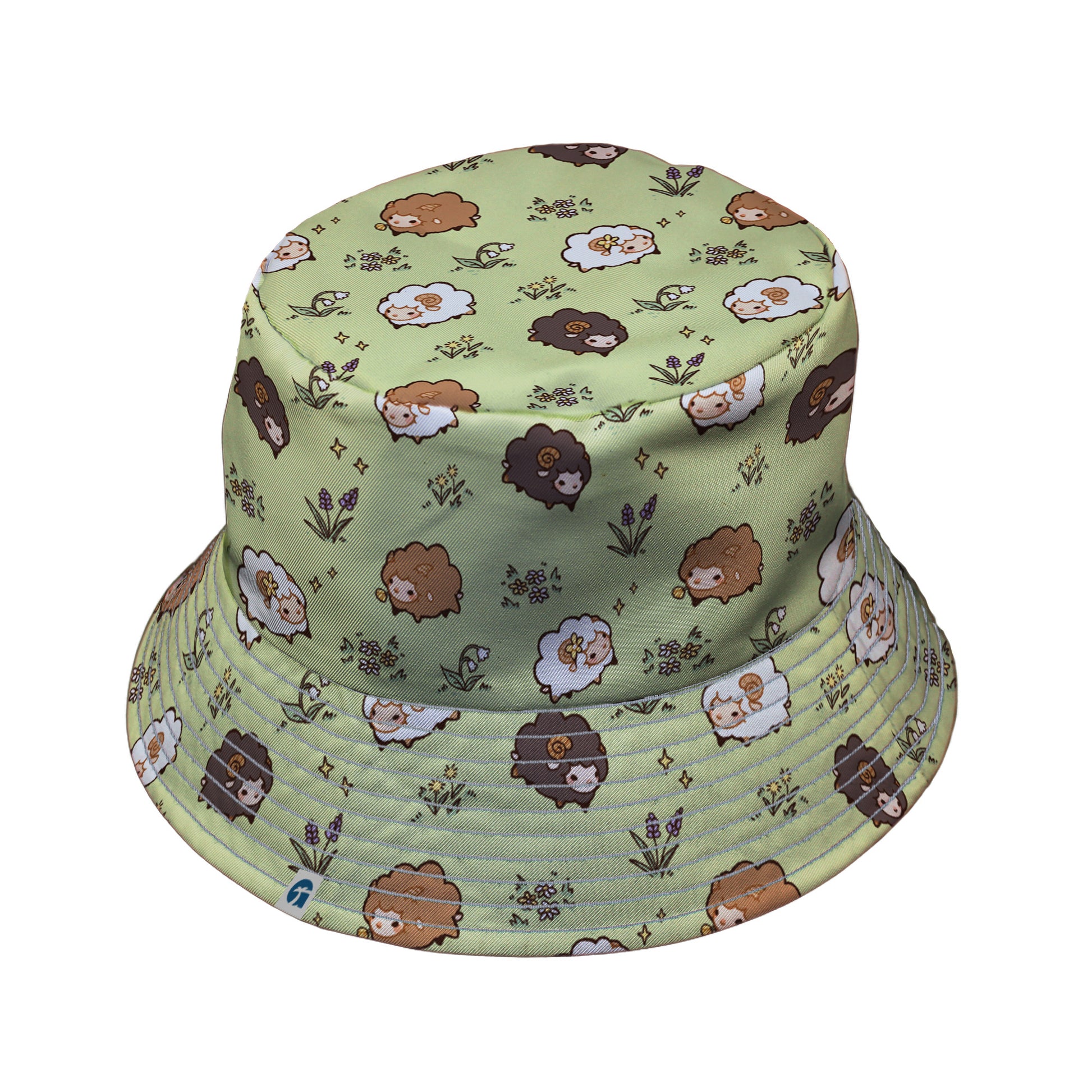 Sheep Meadows Bucket Hat Gray Stitching