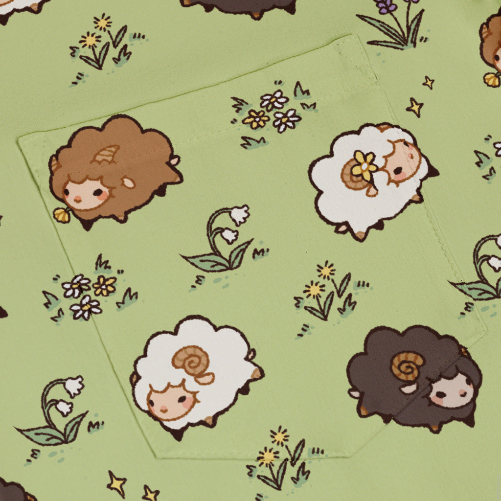 Sheep Meadows Button Up Shirt Pocket