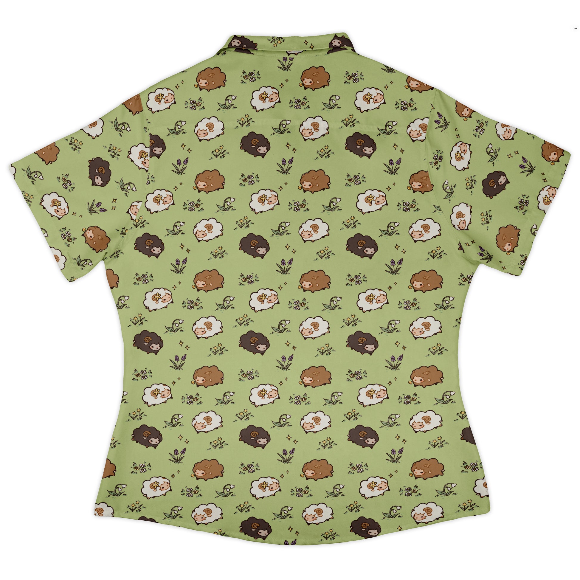 Sheep Meadows Curvy Button Up Shirt womens back