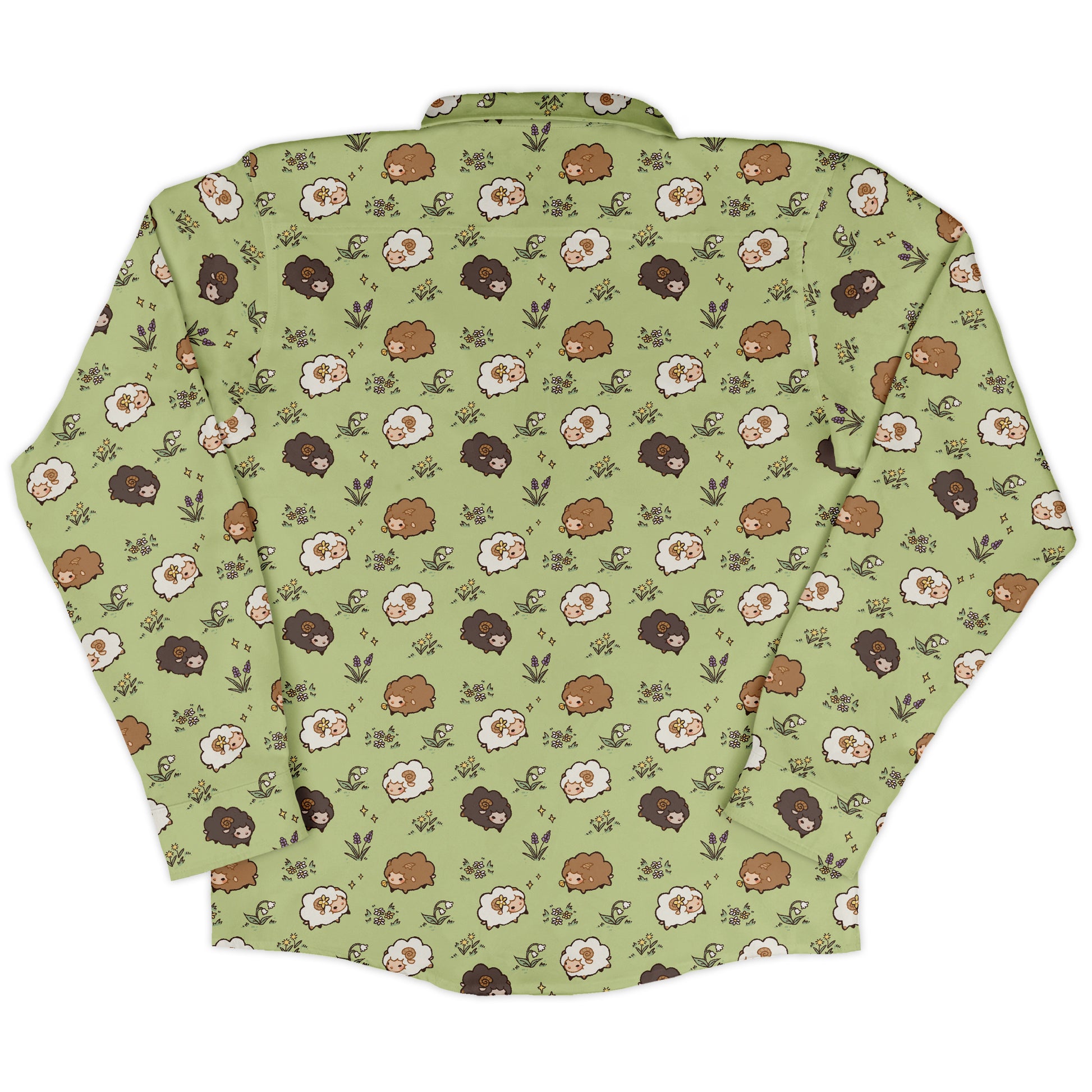 Sheep Meadows Long Sleeve Button Up Shirt back