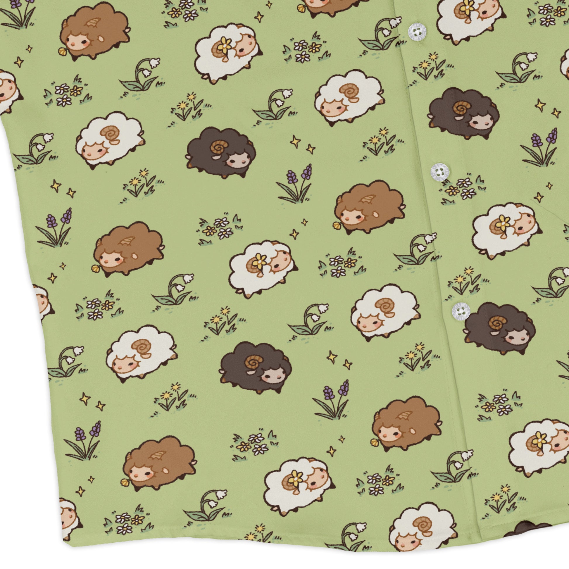 Sheep Meadows Long Sleeve Button Up Shirt corner