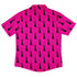 Silly Cat astrophe Pink Button Up Shirt Back