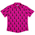 Silly Cat astrophe Pink Button Up Shirt Flat Front