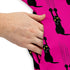 Silly Cat astrophe Pink Sleeveless Dress Pocket