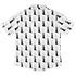 Silly Cat astrophe White Button Up Shirt Back